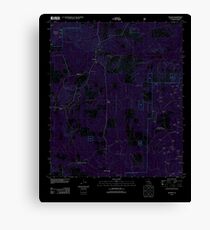 USGS TOPO Map Louisiana LA Atlanta 20120405 TM Inverted Canvas Print