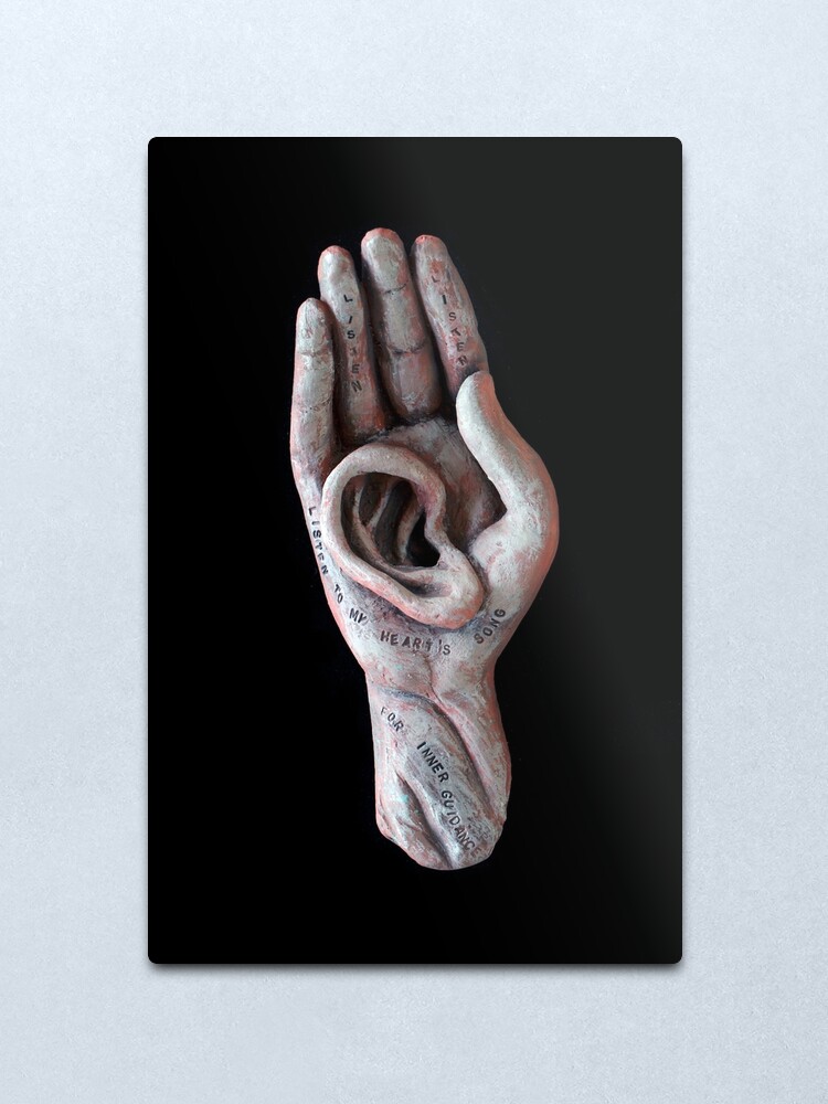 Alternate view of Listening Deeply Metal Print