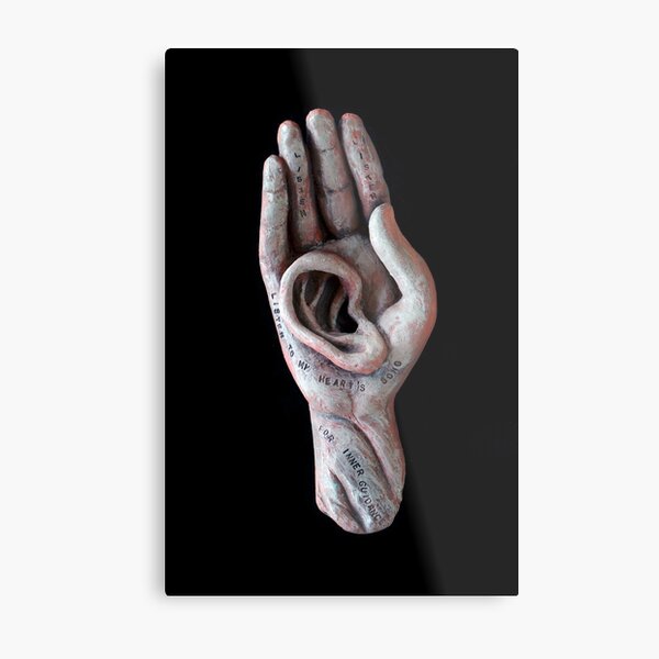 Listening Deeply Metal Print