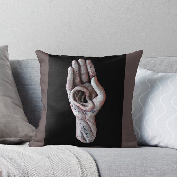 Listening Deeply Throw Pillow