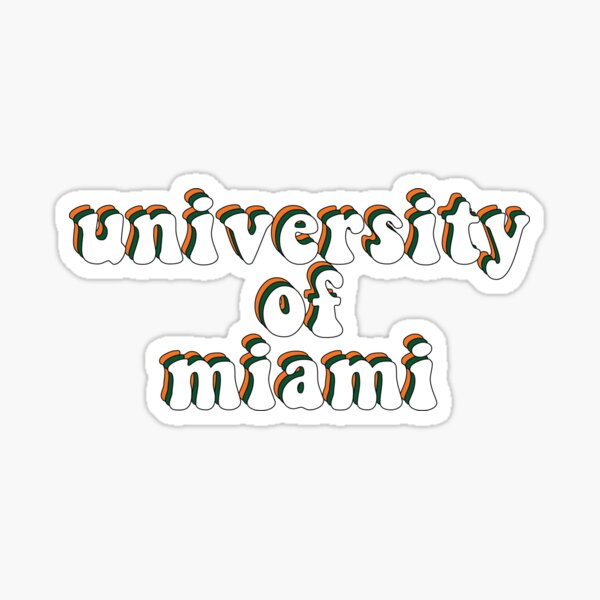 Item preview, Retro University of Miami 1 designed and sold by Anna Louise Sih.