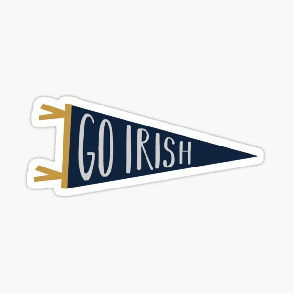 Go Irish Pennant Sticker