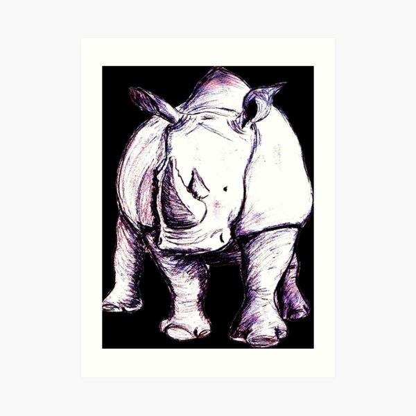 Rhino Wall Art Redbubble