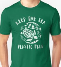 Keep The Sea Plastic Free - Turtle Unisex T-Shirt