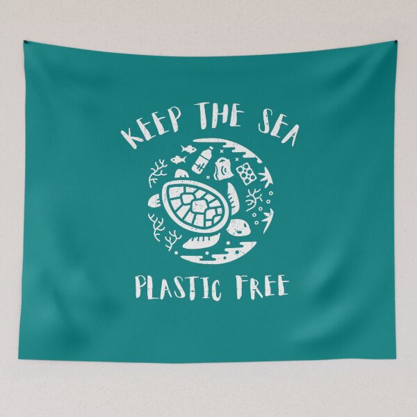 Item preview, Keep The Sea Plastic Free - Turtle designed and sold by Bangtees.