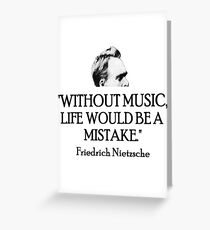 Musik Grußkarte