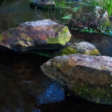 Imagen de la obra River Rocks de Rick Bender