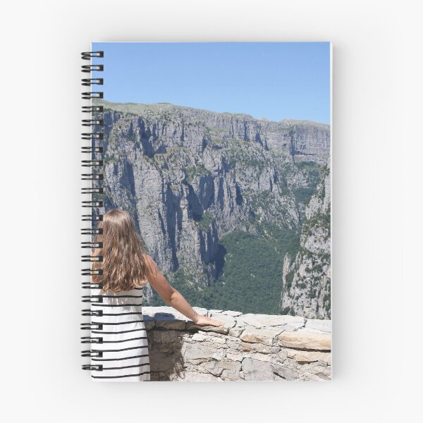 Item preview, girl on the viewpoint Vikos gorge Greece summer season designed and sold by goceris.