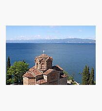 Jovan Kaneo church Lake Ohrid Macedonia Photographic Print