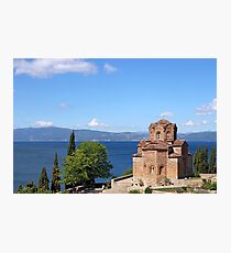 Jovan Kaneo church Ohrid Macedonia summer season Photographic Print
