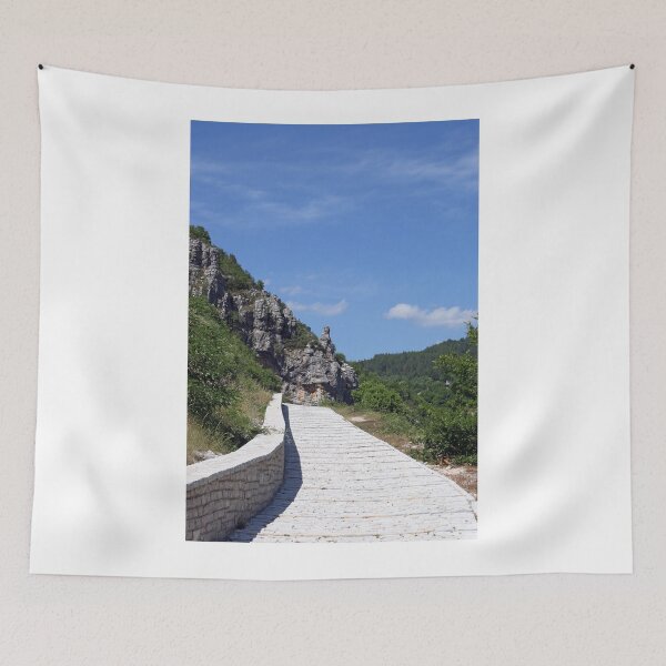 Item preview, stone path Zagoria Epirus Greece designed and sold by goceris.