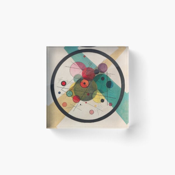 Circles In A circle 1923 Acrylic Block