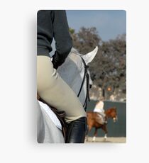 In the warm-up arena Canvas Print