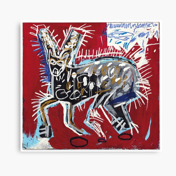 Baquiat dog Canvas Print