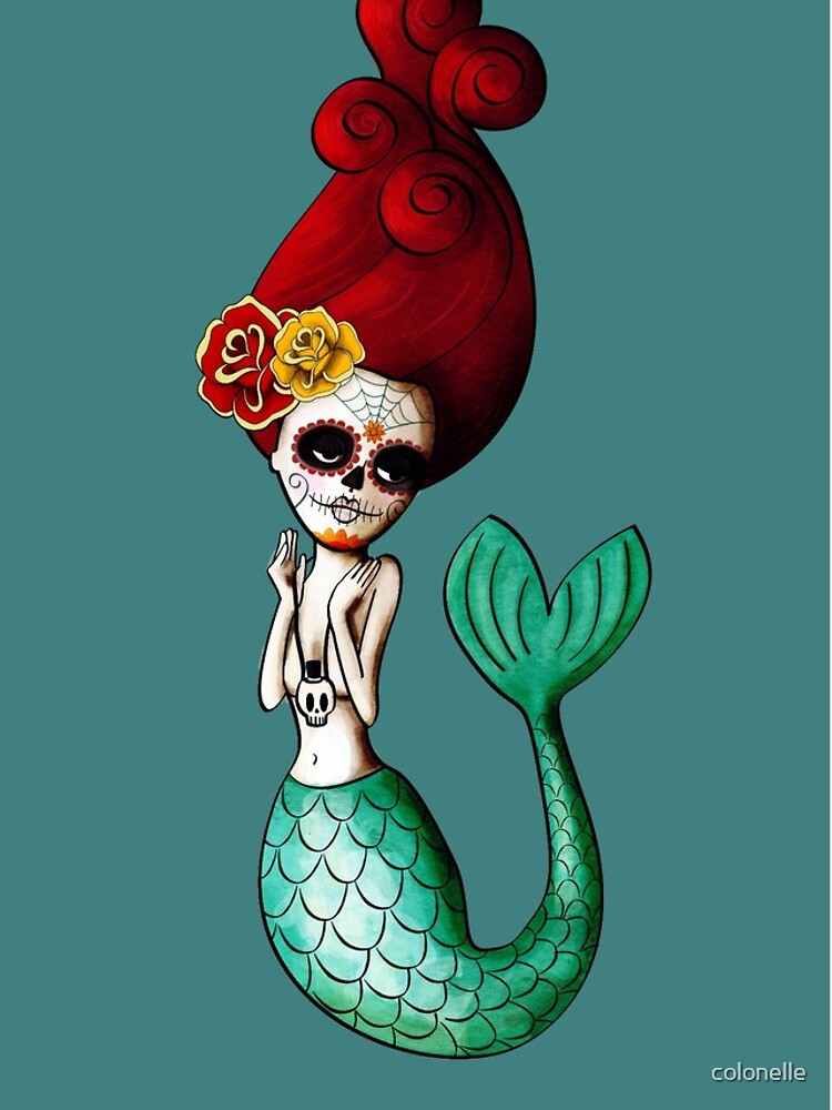 Disover El Dia de Los Muertos Mermaid Iphone Case
