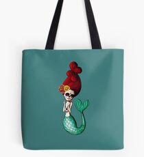 El Dia de Los Muertos Mermaid Tote Bag