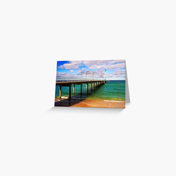 Item preview, Brighton Jetty landscape designed and sold by Elana Bailey.