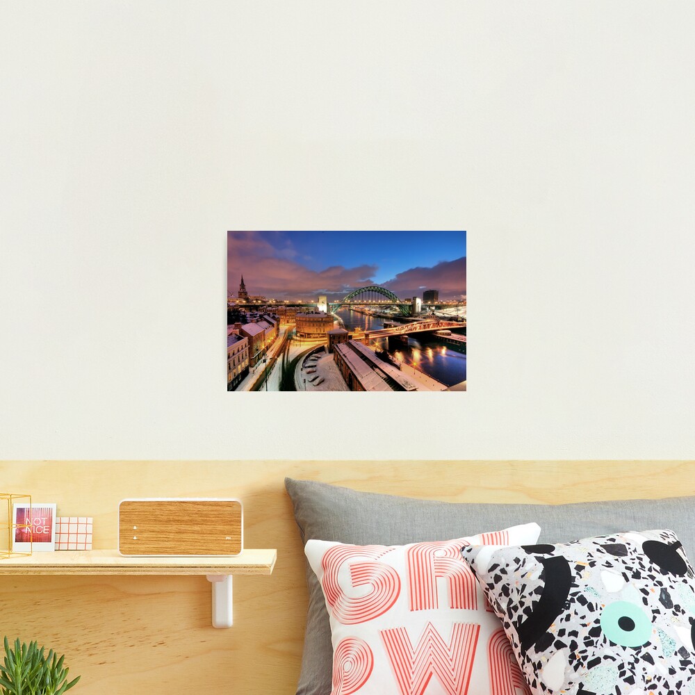 Newcastle in winter Photographic Print