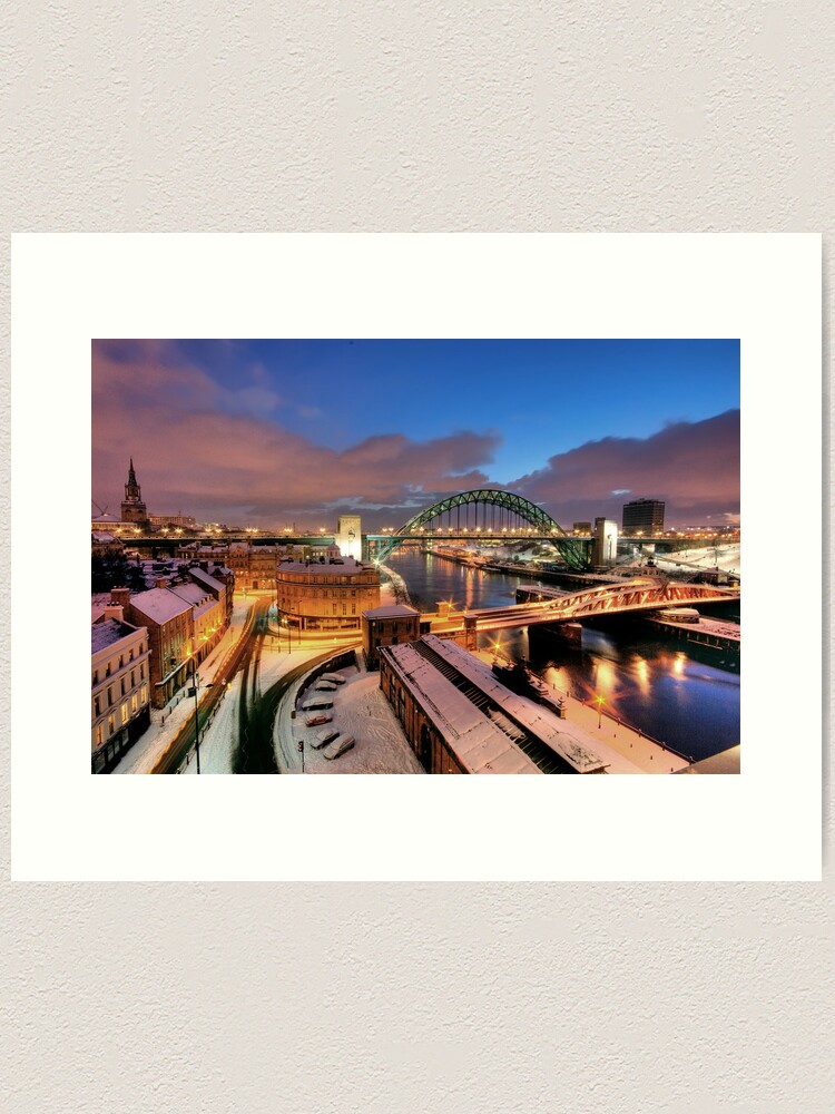 Alternate view of Newcastle in winter Art Print