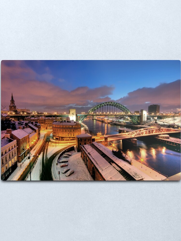 Alternate view of Newcastle in winter Metal Print