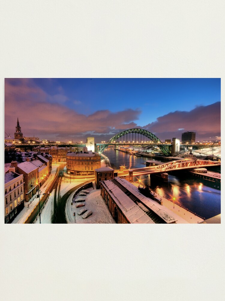 Alternate view of Newcastle in winter Photographic Print