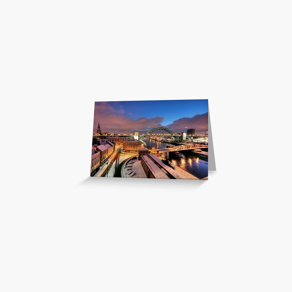 Newcastle in winter Greeting Card