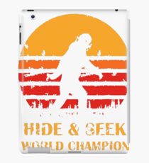 Bigfoot Hide And Seek World Champ Sasquatch Funny iPad Case/Skin