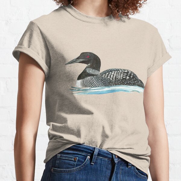 Bird Collective Shirts Retro Common Loon T-Shirt M / Natural