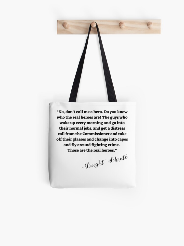 Tote Bag Dwight Schrute Quote 2 The Office Tv Show Comedie Humour Puns Citation Blagues Cadeaux Cadeaux Idees Bonnes Vibrations Culture Par Avit1 Redbubble