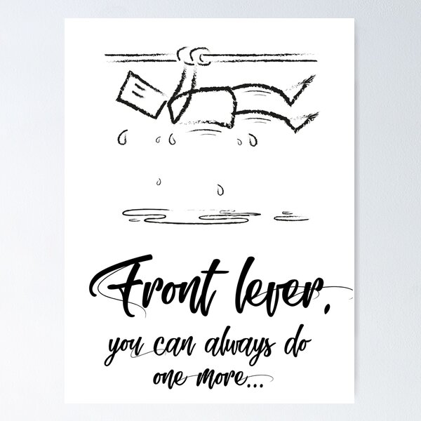 Item preview, One more front lever - Do your front lever! designed and sold by bickhofe.
