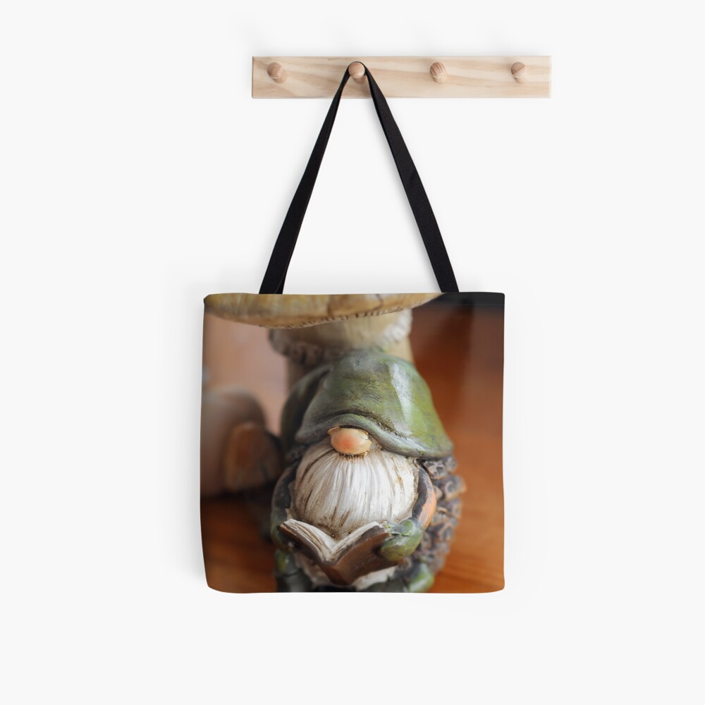 Zwerg mit Buch Tote Bag