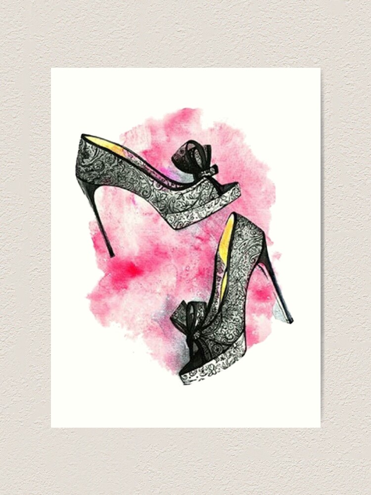 Butcher Courageous Canteen Fashion Girl Shoe Illustration" Art Print for Sale by amberherb | Redbubble Butcher Courageous Canteen Fashion Girl Shoe Illustration" Art Print for Sale by amberherb | Redbubble