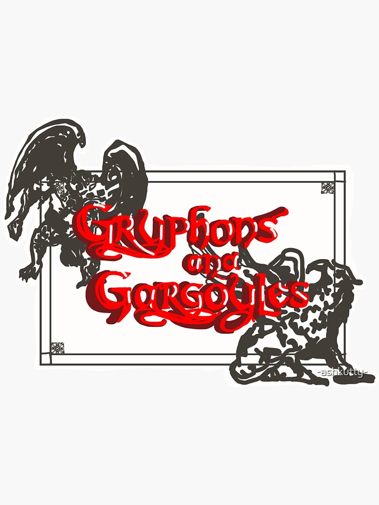 Thumbnail 3 of 3, Sticker, RIVERDALE Gryphons and Gargoyles designed and sold by -ashkutty-.