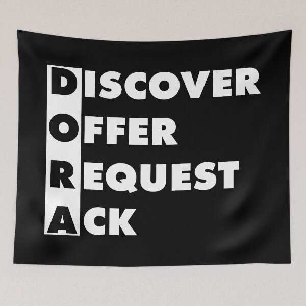 Item preview, DORA White DHCP Message Flow Great Gift Idea For Network Admins designed and sold by SphereZones.