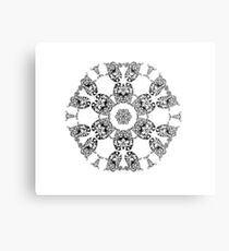 Lienzo metálico Mandala de gato