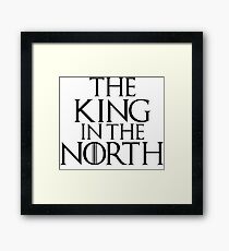 Game of thrones - The King in the North Framed Print