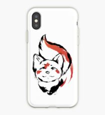 Little kitsune Japanese style inking. iPhone Case