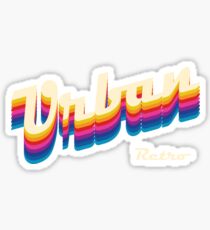 urban retro Sticker
