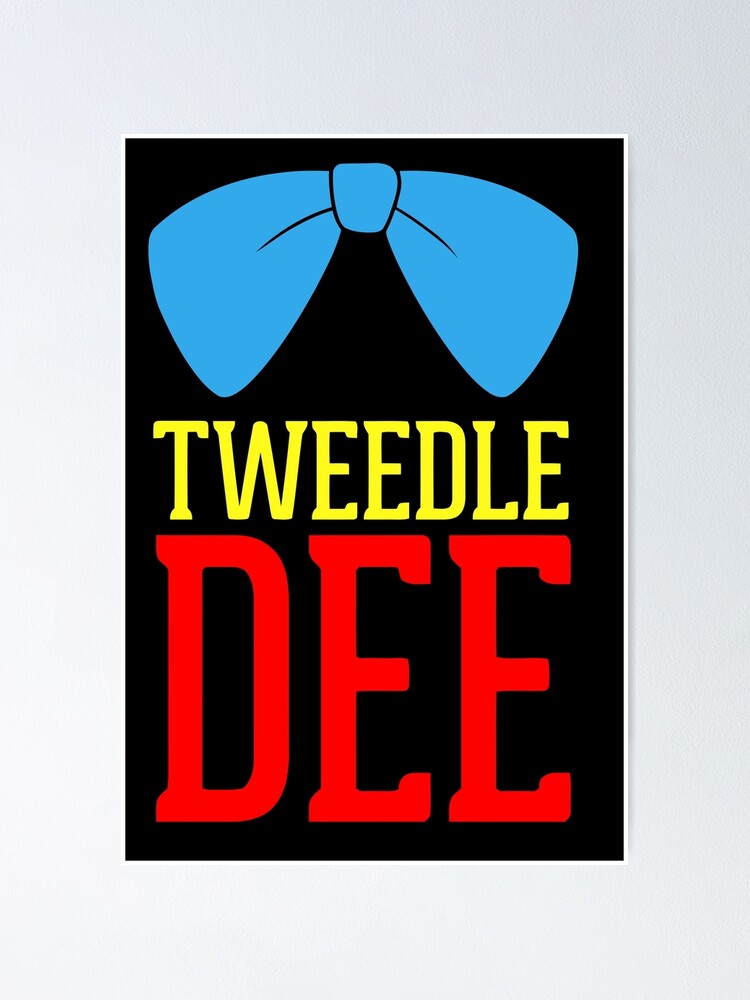 Tweedle Dee And Tweedle Dum Blue Poster For Sale By Freeyoursoul Redbubble 1892