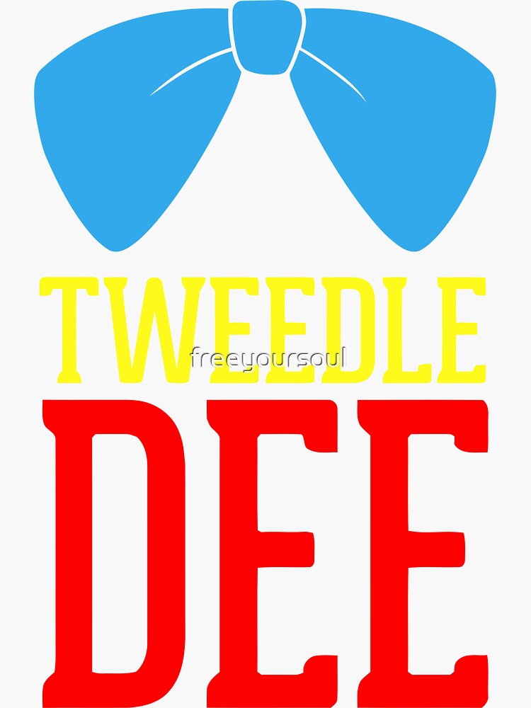 Tweedle Dee And Tweedle Dum Blue Sticker For Sale By Freeyoursoul Redbubble 4924