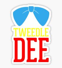 Tweedle Dee and Tweedle Dum Blue Sticker