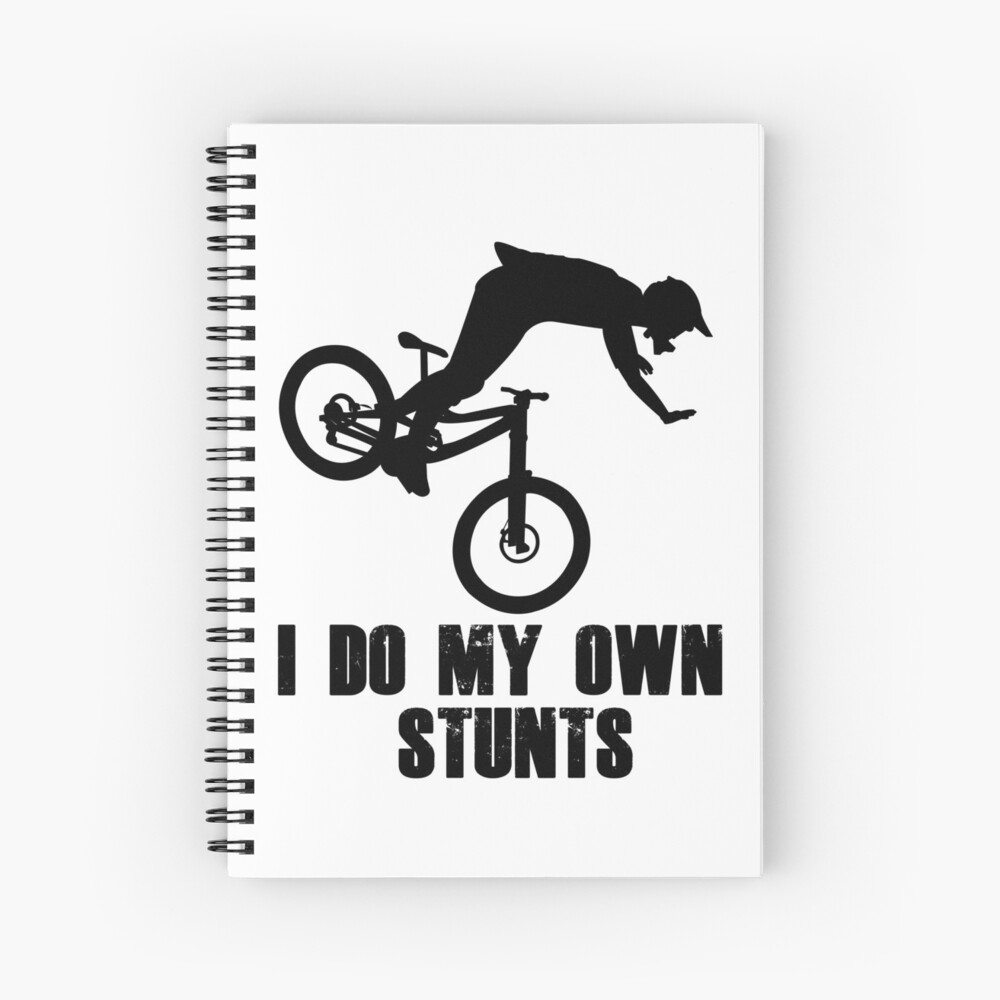 Ich Mache Meine Eigenen Stunts Lustiges Mtb Mountainbiking Design Fur Mountainbiker Kunstdruck Von Chriswilson111 Redbubble