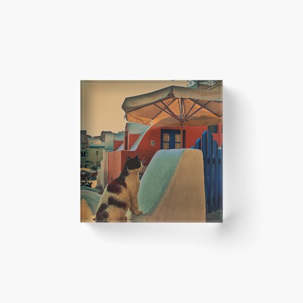 Item preview, Greece. Santorini. Oia. Street cat. designed and sold by vadim19.
