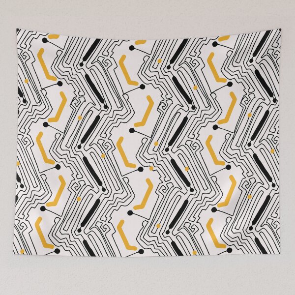Item preview, Modern Circuit Board Style  designed and sold by Limolida.