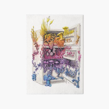 Moldy Fridge - Who Forgot the Hum(m)us? Art Board Print