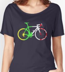 Bike Tour de France Jerseys (Vertical) (Big) Women's Relaxed Fit T-Shirt