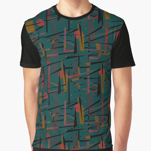 Ice skating in a bamboo forest Graphic T-Shirt