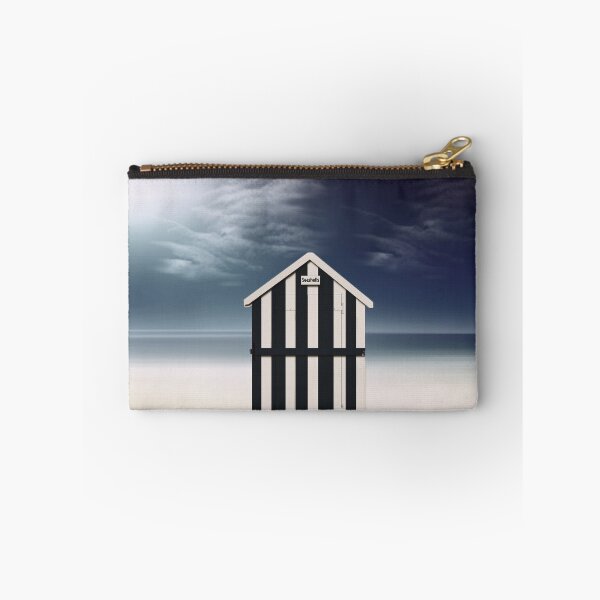 Item preview, Navy blue and whiie striped beach hut designed and sold by chrissiexxx68.