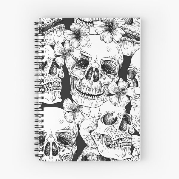 Item preview, Skull and Flowers designed and sold by Sandwhit.