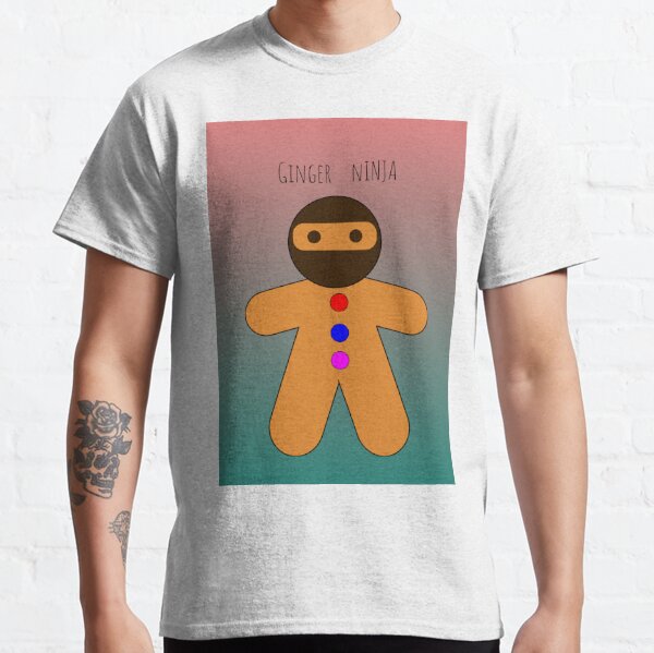 Ninja Man T Shirts Redbubble - gingerbread man mii t shirt roblox